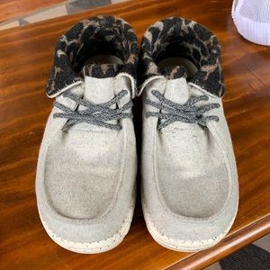 Women’s Animal Print Grey Hey Dudes